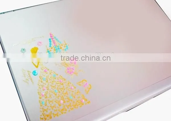 Custom Multi-application metallic tattoo with rhinestone gold crystal hair tattoo stickers