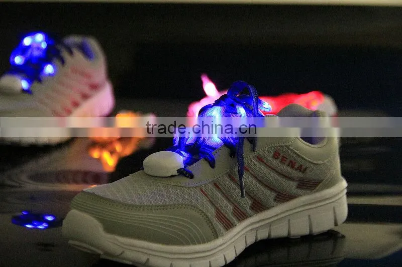 2014 new item nylon led lighting strip shoelace