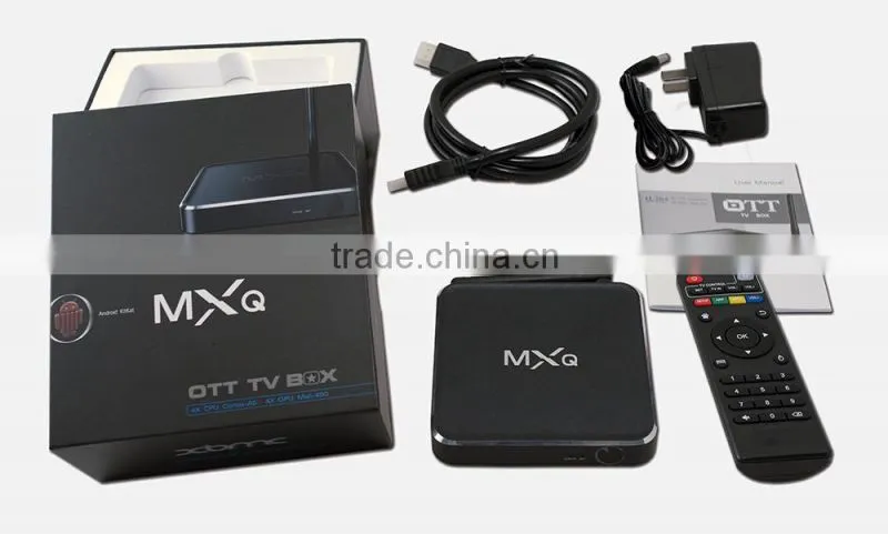 MXQ! android tv box Amlogic S805 1G 8G android 5.1 1at kodi 15.2 Quad-core google Android tv box