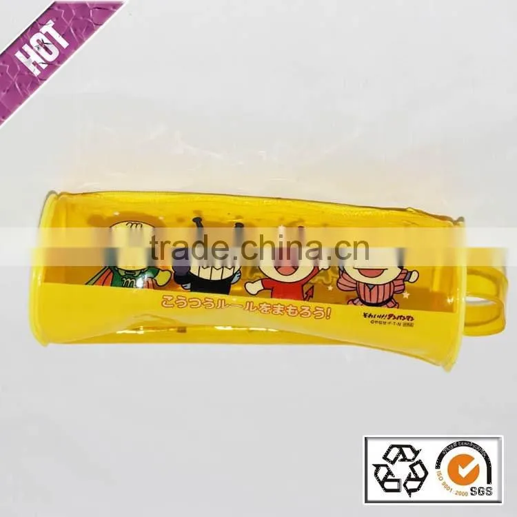 PVC Waterproof Cute Cartoon Stationery Bags PVC Student Small Cartoon Waterproof Zipper Pencil Bag