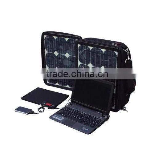 Limited discount quality goods mobile power 35 watts solar bag computer bag notebook charger batteries