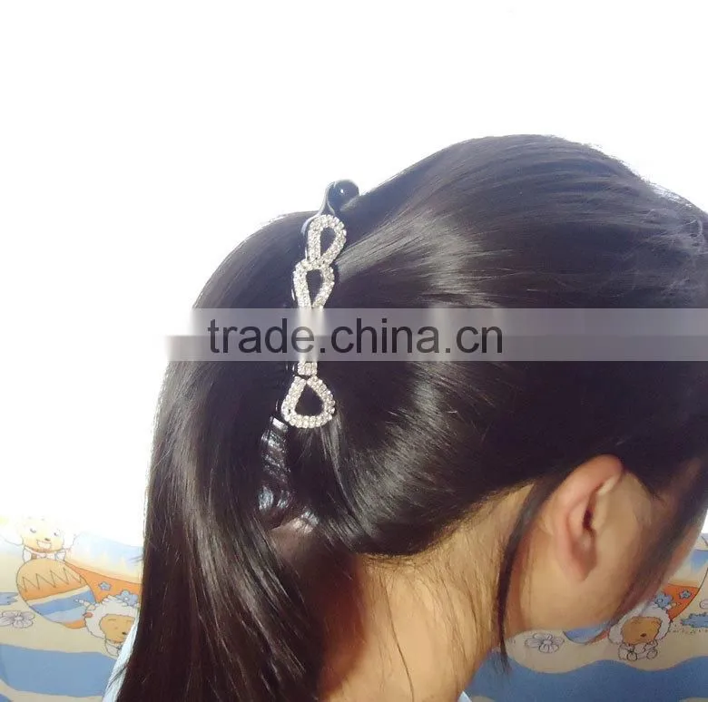 rhinestone hair barrettes