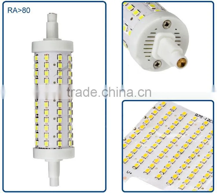 China new design installed in led flood light led bulb r7s 78mm, replace 100w halogen lamp replacement 220v