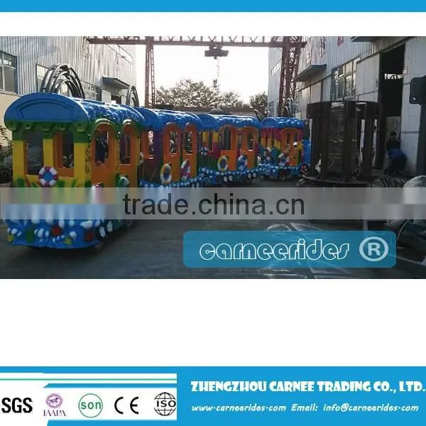 Amusement parktrain rides trackless kid train rides for sale