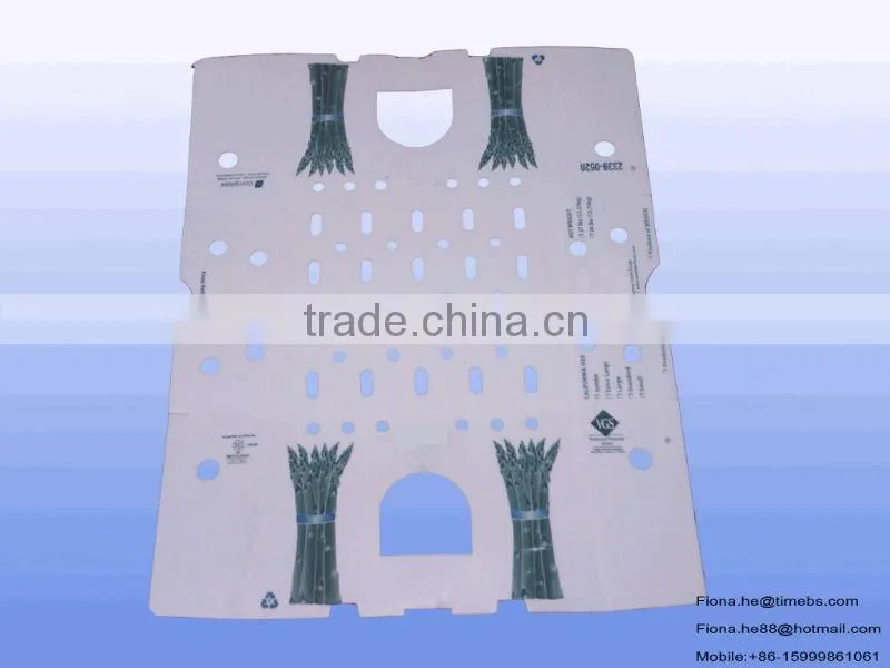 Foldable corrugated plastic box with printing