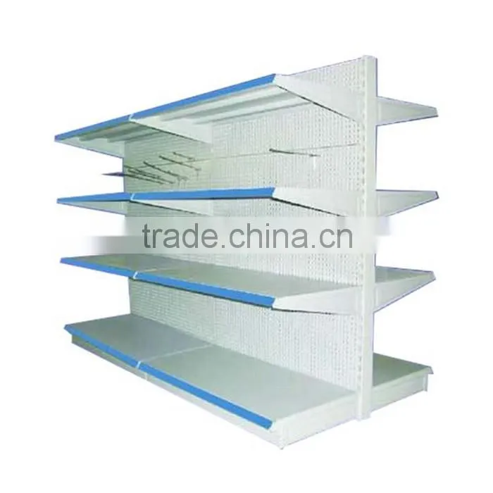 supermarket shelves and racks