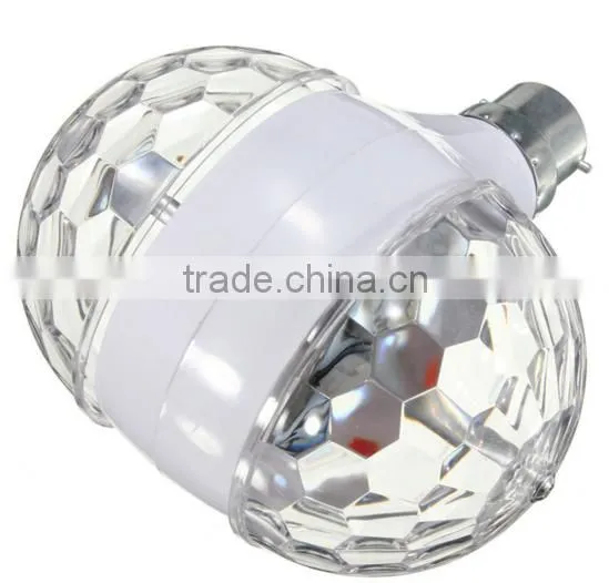 360 degree double side 6w rgb rotating stage light led