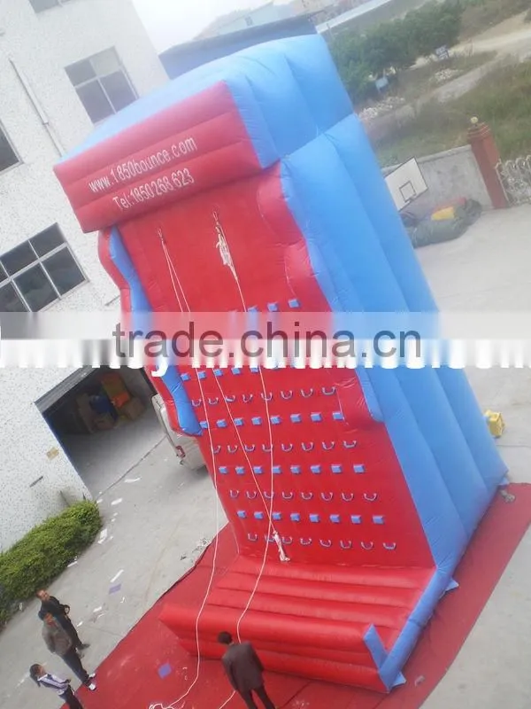 Kids rock inflatable climbing wall