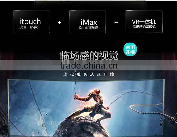 5inch 1280*780 Android 4.4 Quad core all in one VR 3D Glasses headset