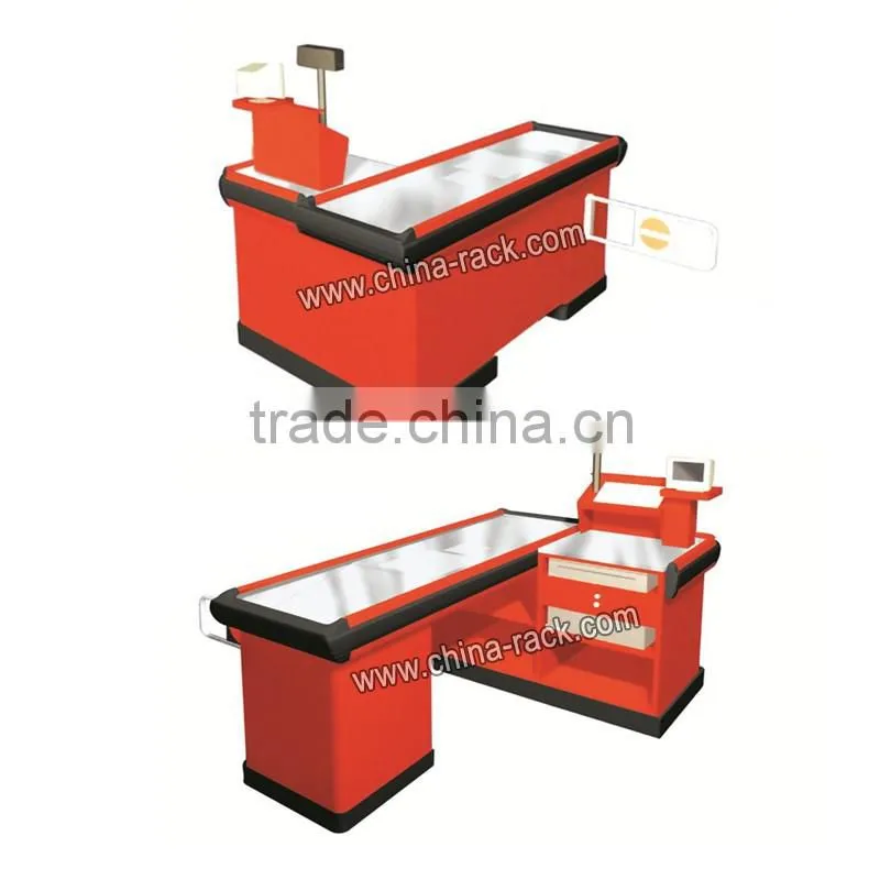 new style supermarket cashier counter table