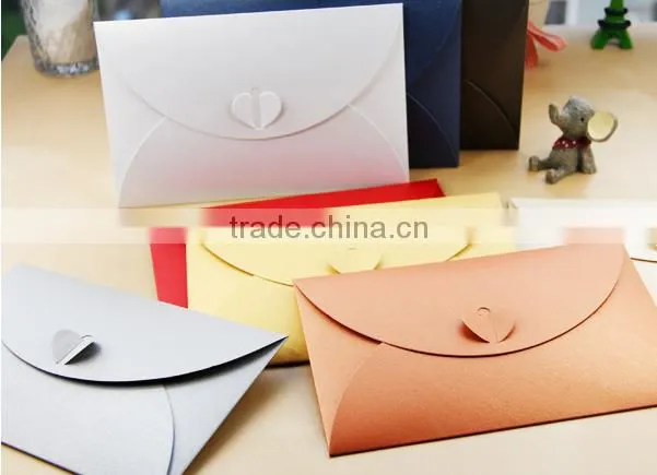 button envelopes for party and wedding with yellow green black white red pink colour