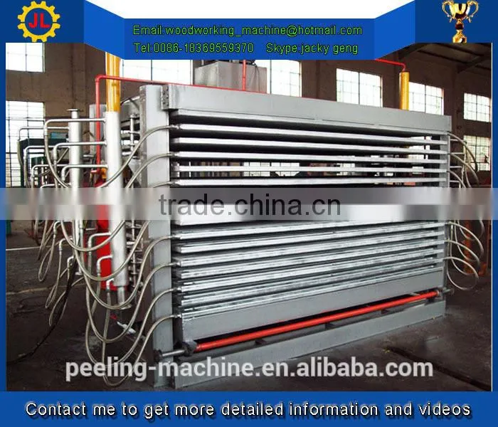 short cycle melamine plywood hot press machine