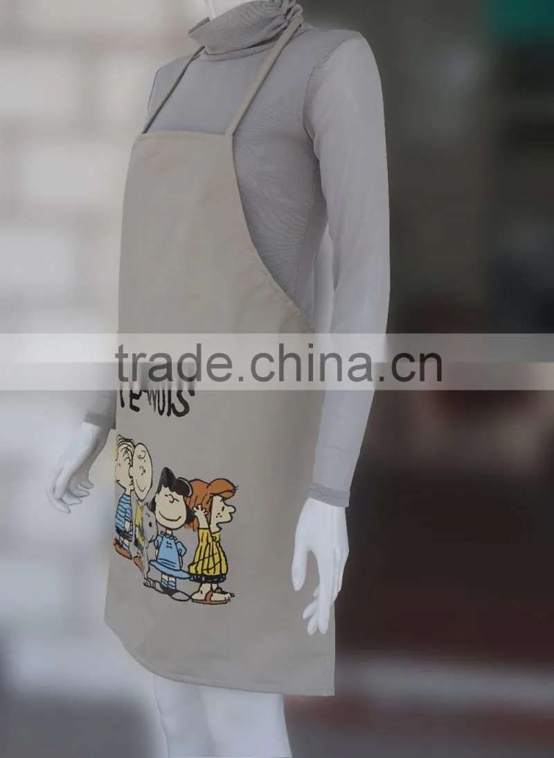DIY printed waterproof waist painting art apron for adults and children