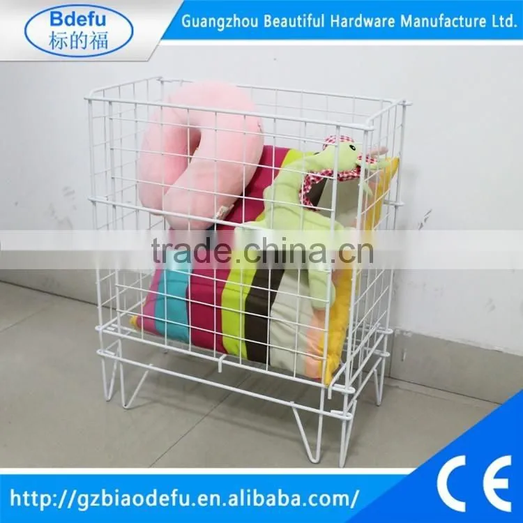 High quality foldable metal basket ,storage bin