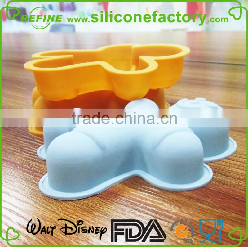 Christmas related lovely snowman shaped platinum grade silicone bake mould
