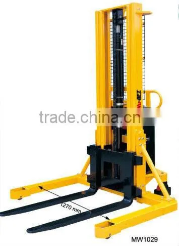 Semi Electric Straddle Leg Type Fork Lift Stacker