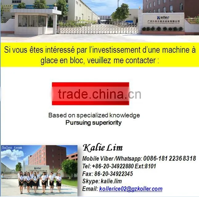 Large capacity 5 tons per day ice block making machine for ice plant