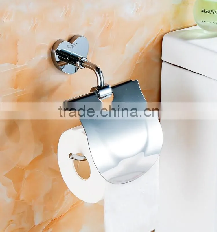 bathroom accessory with brass toliet paper roll holders for shower rail.