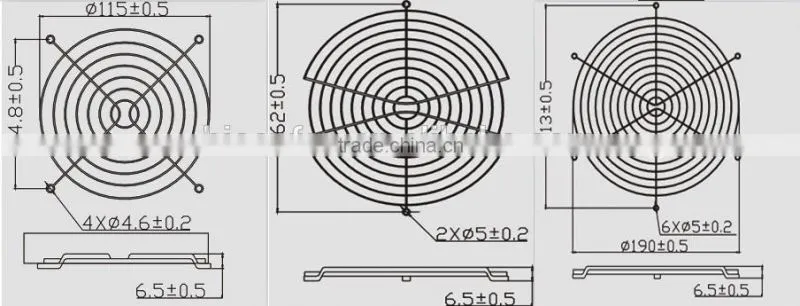 Fan Finger Guard 80mm 90mm 120mm 150mm 180mm 200mm