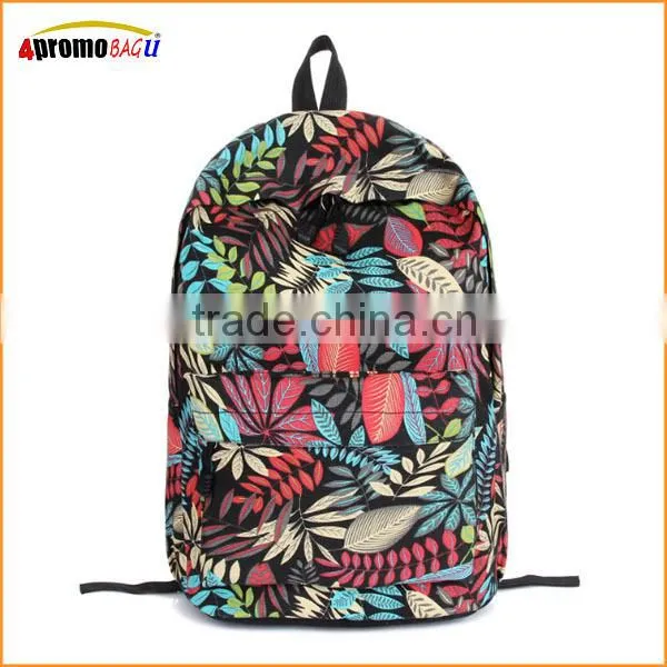Full color fashion printing leisure backpack