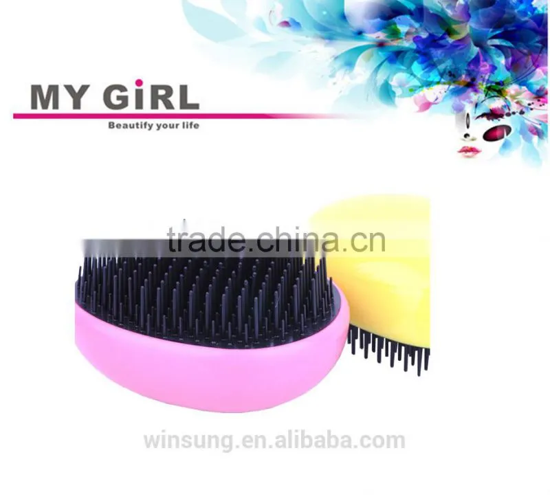 My girl 2016 types of hair comb tangle angel hair brush Portable grooming kit