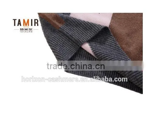 Ladies Cashmere Latest Design Winter Sweater, Ladies Contrast Color High Neck Sweater