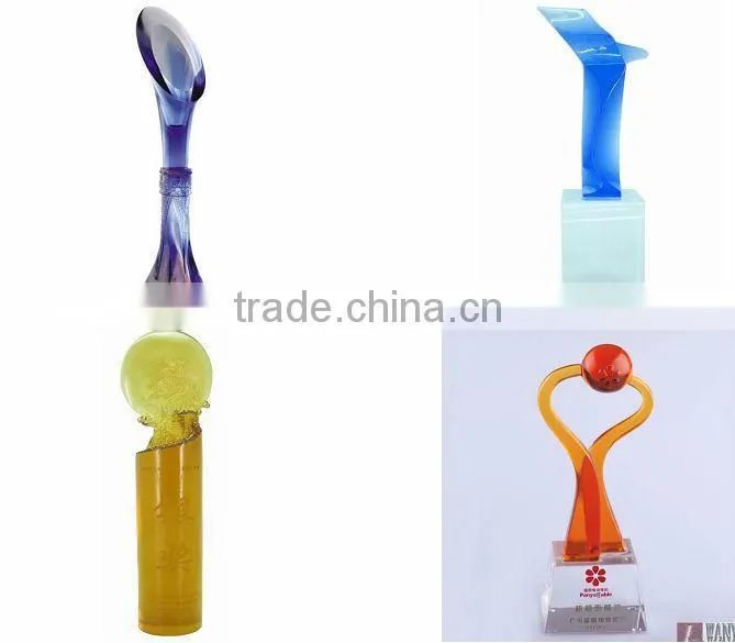 Restaurant popular colorful liuli crystal dish