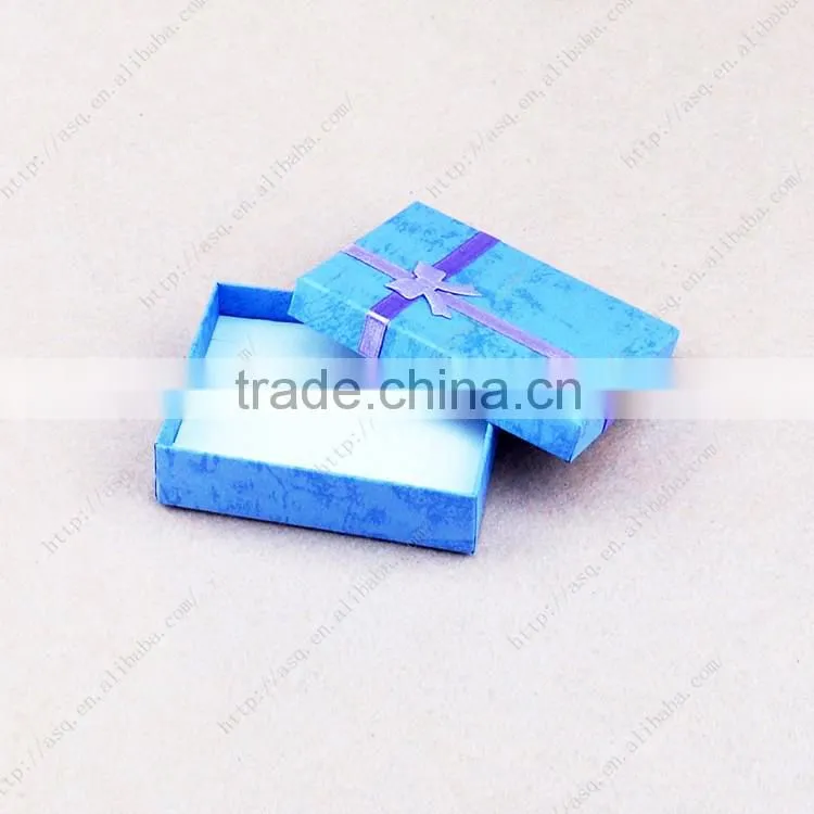 hotsale high quality jewelry gift paper packaging box with ribbon