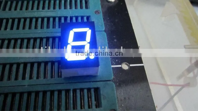 0.56 inch blue single digit led display 7 segments
