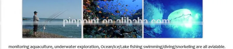 7'' TFT LCD underwater fishing camera 50m cable 1/4 SONY CCD 24 pcs LED lights remote control night vision