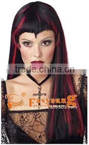 Cheap color cosplay halloween wig, carnival hair wigs, witch wigs festival wig