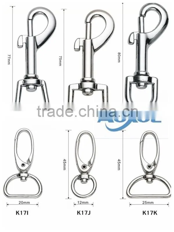 Bag fittings and accessories Zinc alloy Swivel Snap Hook