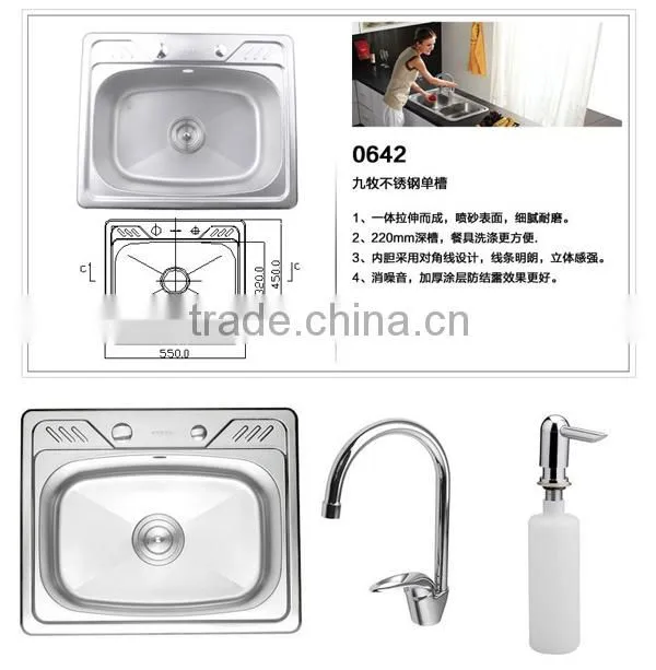 italian kitchen sink, small size philippines kitchen sink, stainless steel sink