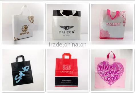 high quality new soft loop handle LDPE/HDPE material plastic shopping bag handle