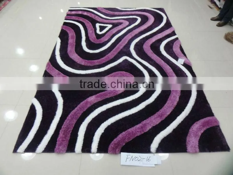 3D shaggy carpet and rug