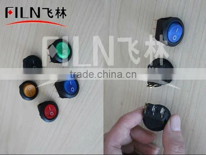 FL3-016 green ground rocker switch 6a 250vac