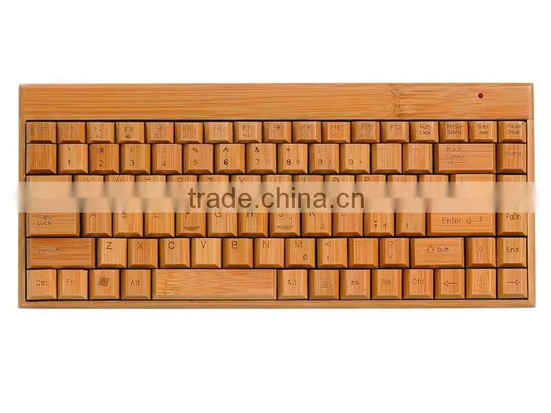 Wood wireless bluetooth keyboard, bamboo bluetooth keyboard for iphone/ipad/tablet