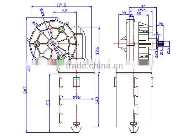 Good Selling Bus Windshield Wiper Motor