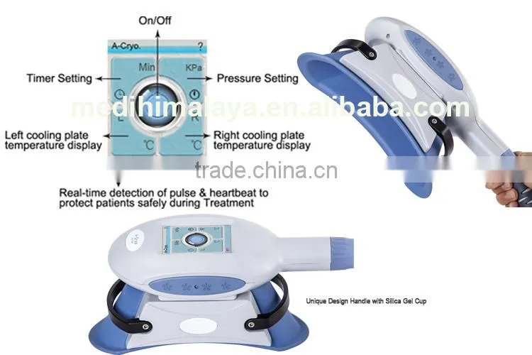 2 cryo handles fat cryo quick cool slimming freeze machine
