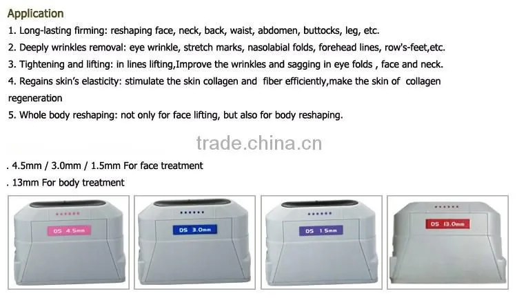 New product 2015 high intensity focused ultrasound HIFU OD-H6