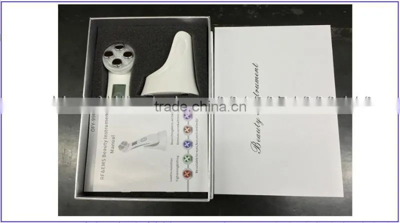 Facial RF/EMS and 6 colors LED therapy beauty instrument