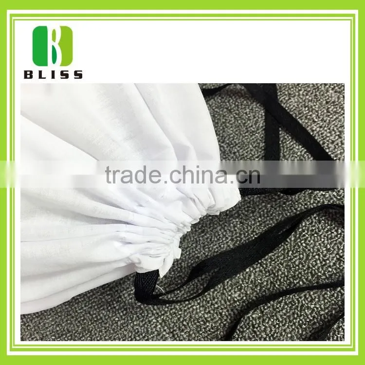 China manufacturer custom reusable promotional white cotton bag