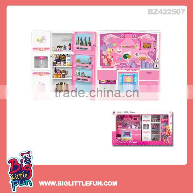 Plastic mini toy doll house furniture bathroom toy
