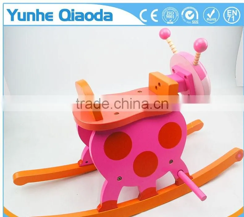 Child Wooden Rocking insect Rocker insect Wooden Rocker,Wooden Horse Rocker,Wooden Toy Rocker Produc