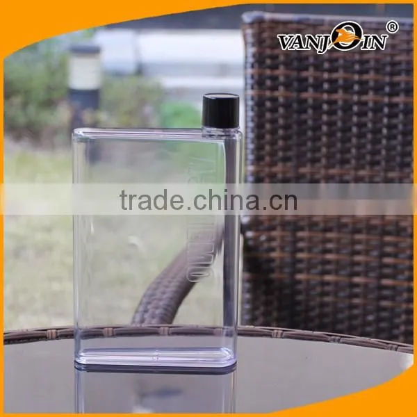 Memobottle A5 Size Slim Reusable Transparent Water Bottle 420ml