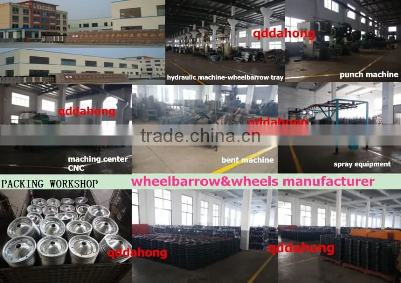 100L plastic wheelbarrow with pneumatic wheel