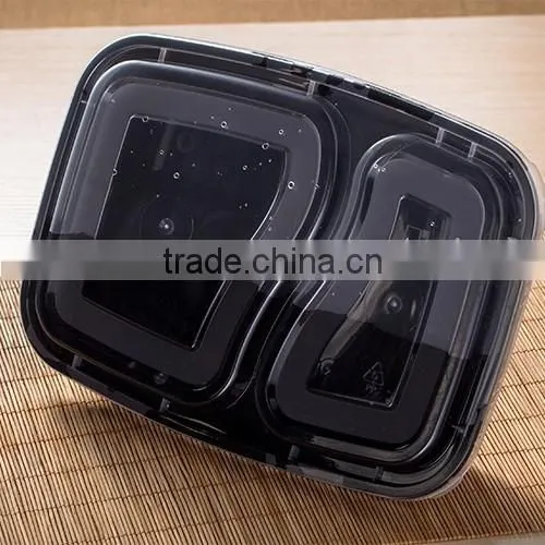 Airtight one Compartment Disposable Plastic Microwave Safe PP Food box with lid