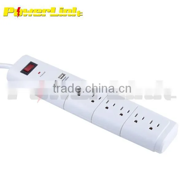 H80135 UL/CUL 6 outlet power strip with surge protectors / power bar / power sockets