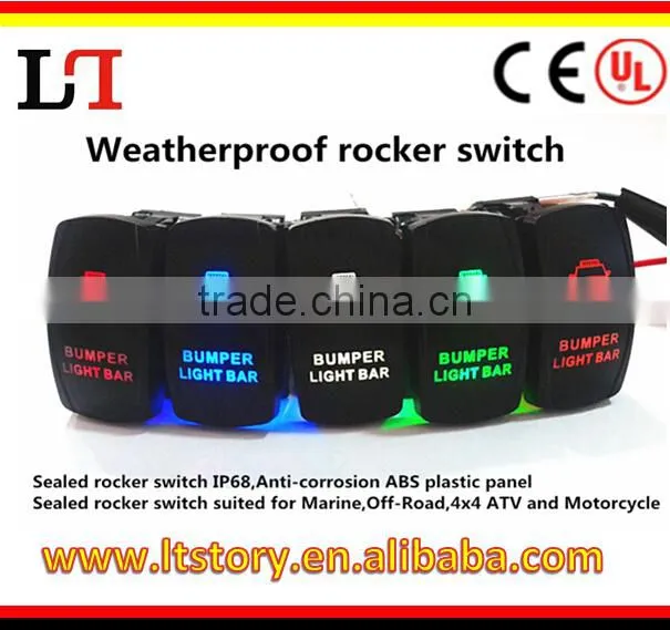 Blue Illuminated 12v Rocker Switch