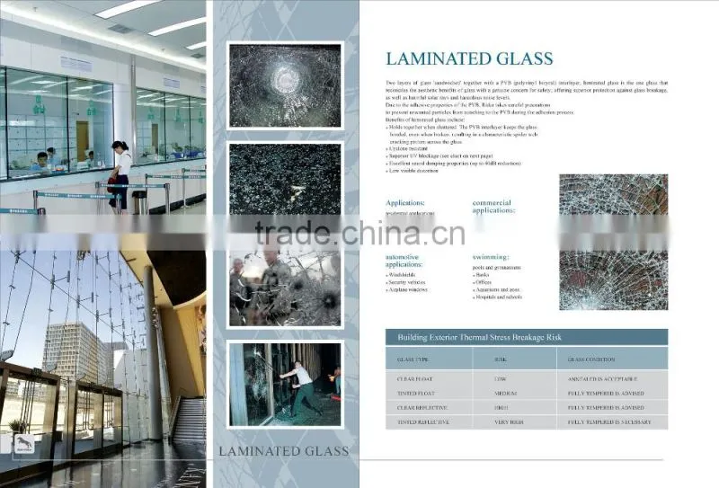 4mm High Quality Heat Reflective Tinted Float Building Glass